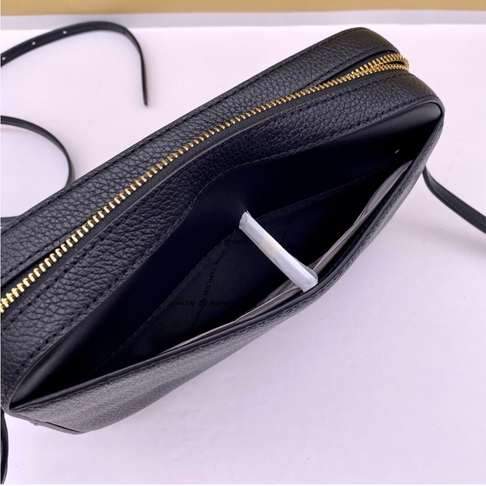 Michael Kors EW Zip Chain Crossbody Bag Black - Picture 8 of 11